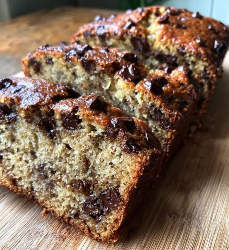 Irresistible Super Moist Chocolate Chip Banana Bread Bliss