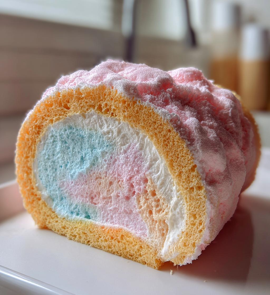 japanese cotton candy swiss cake roll