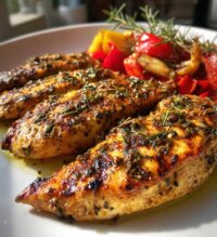 juicy grilled chicken mediterranean herbs