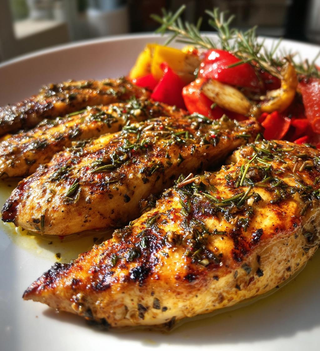 juicy grilled chicken mediterranean herbs