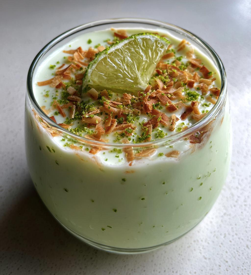 key lime coconut panna cotta - detail 1