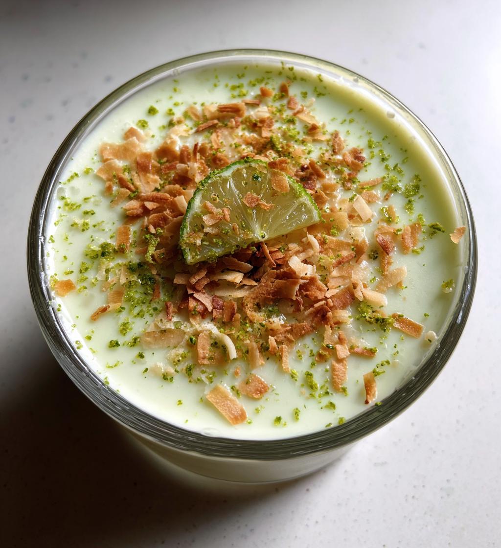 key lime coconut panna cotta