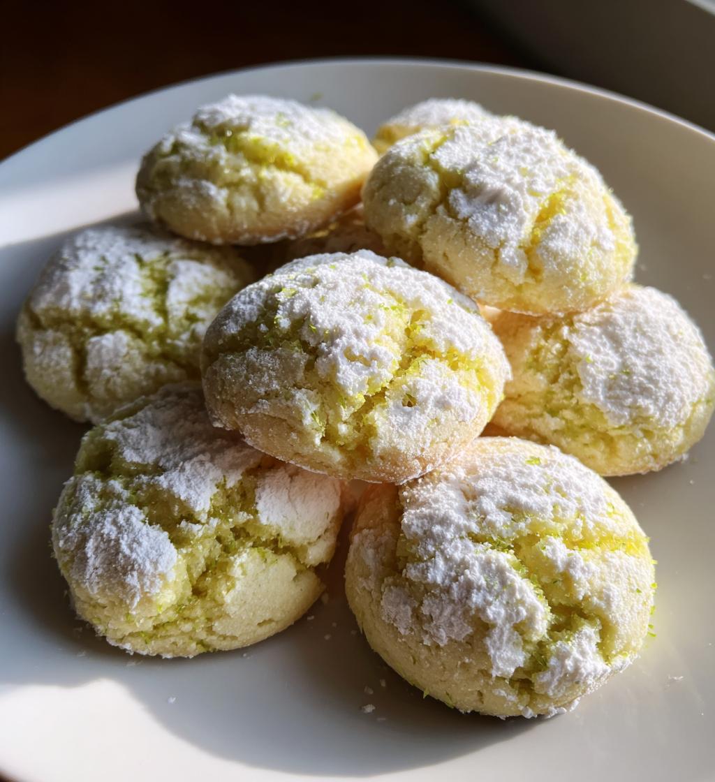 key lime cookies - detail 1