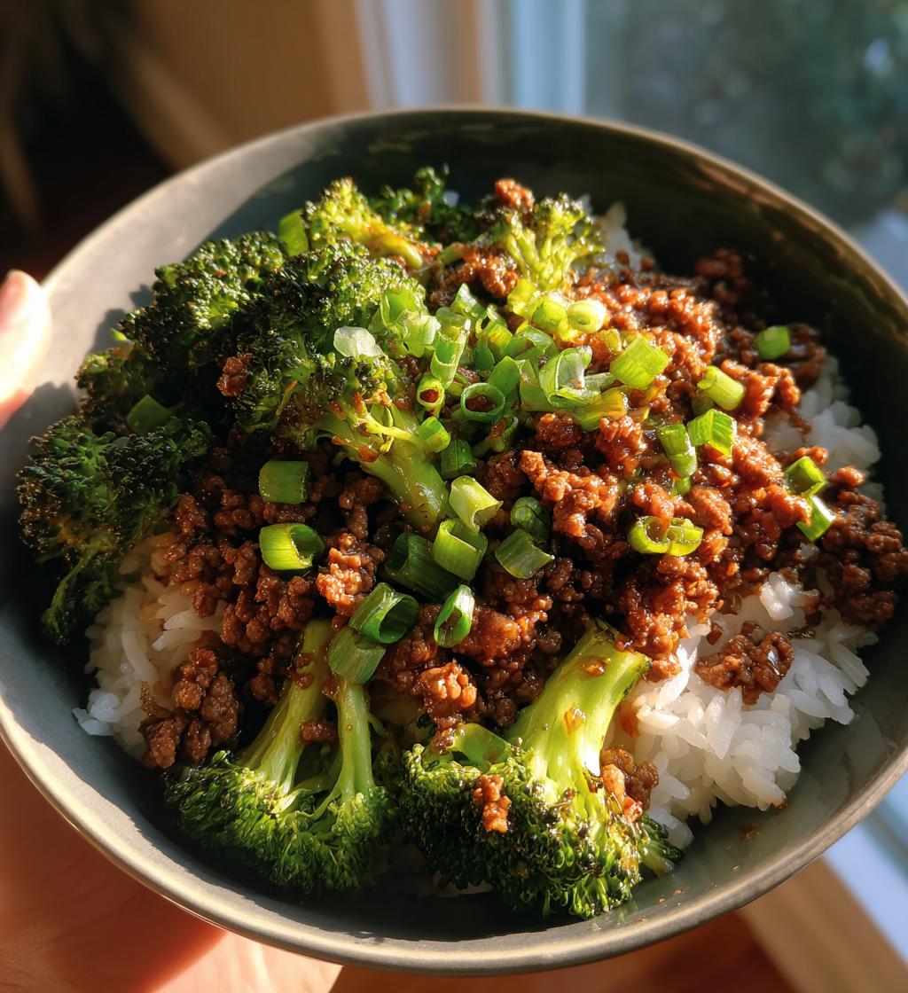 korean ground beef bowl