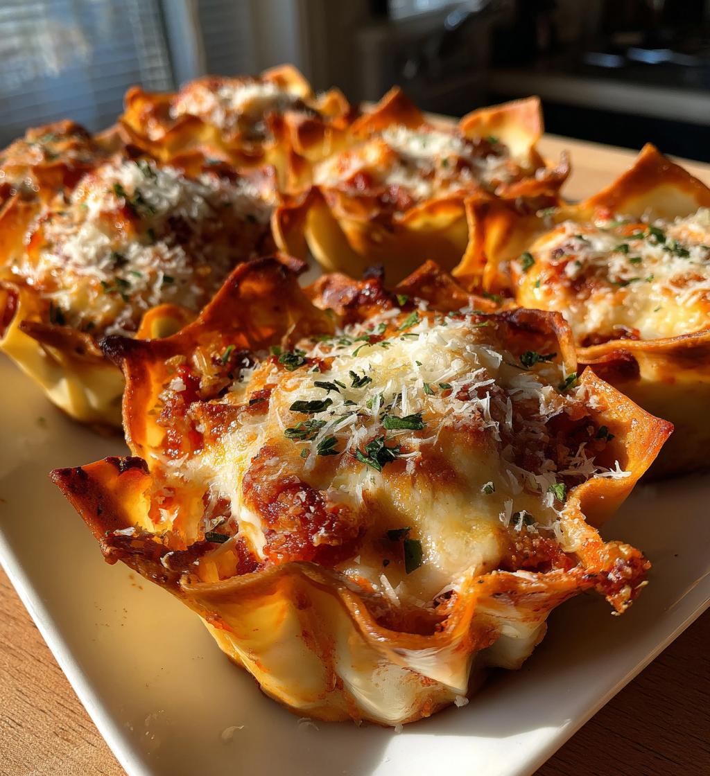 lasagna cups - detail 1
