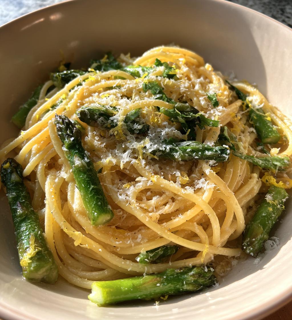 lemon asparagus pasta