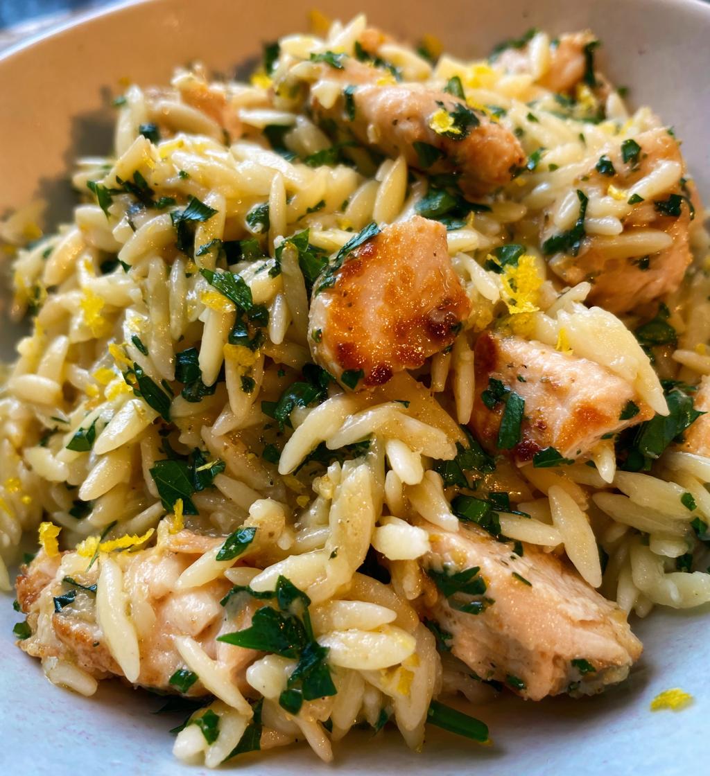lemon chicken orzo