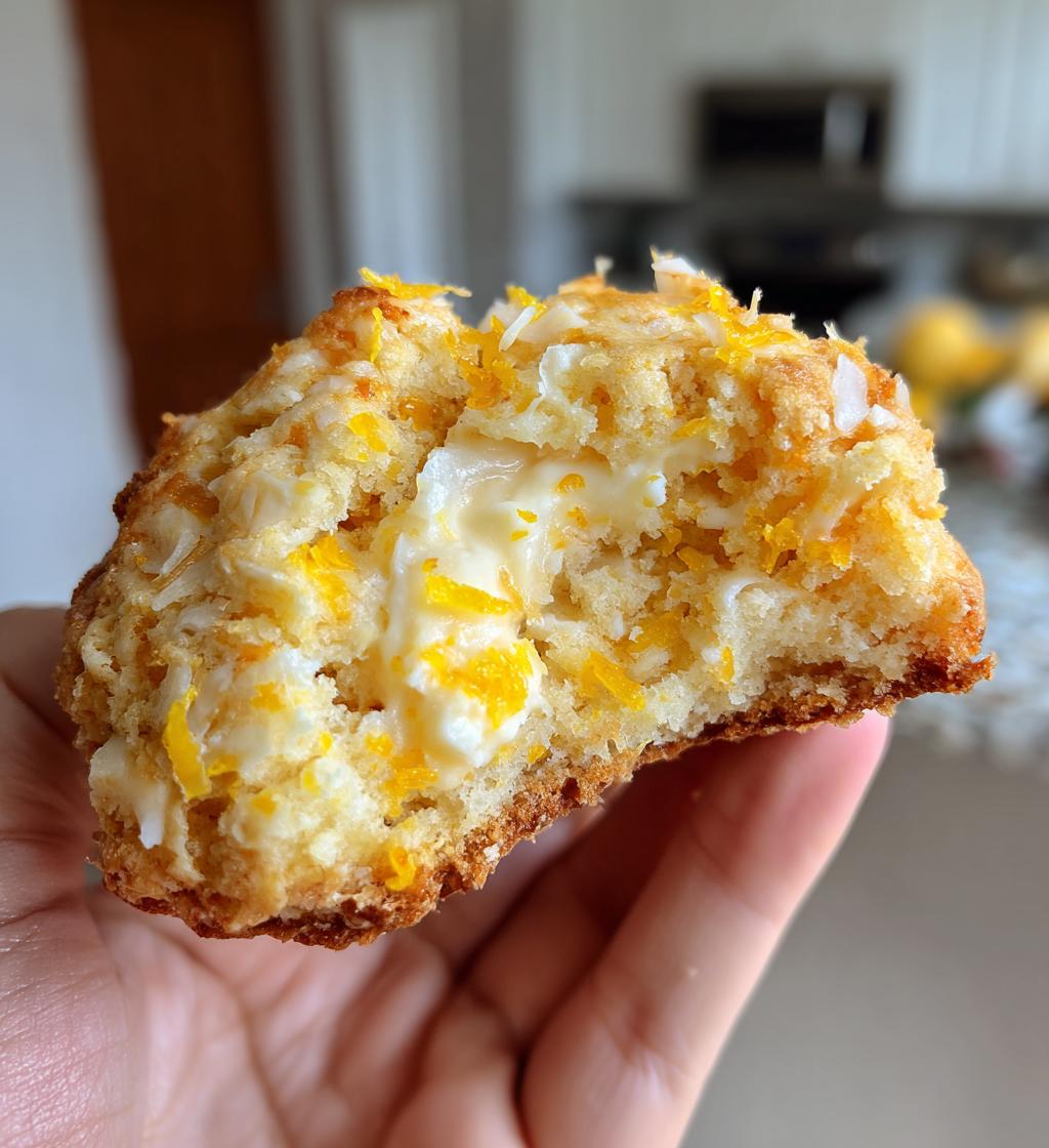 lemon coconut cheesecake cookies