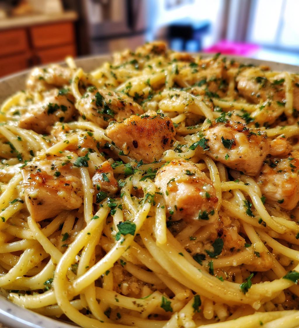 lemon garlic chicken pasta