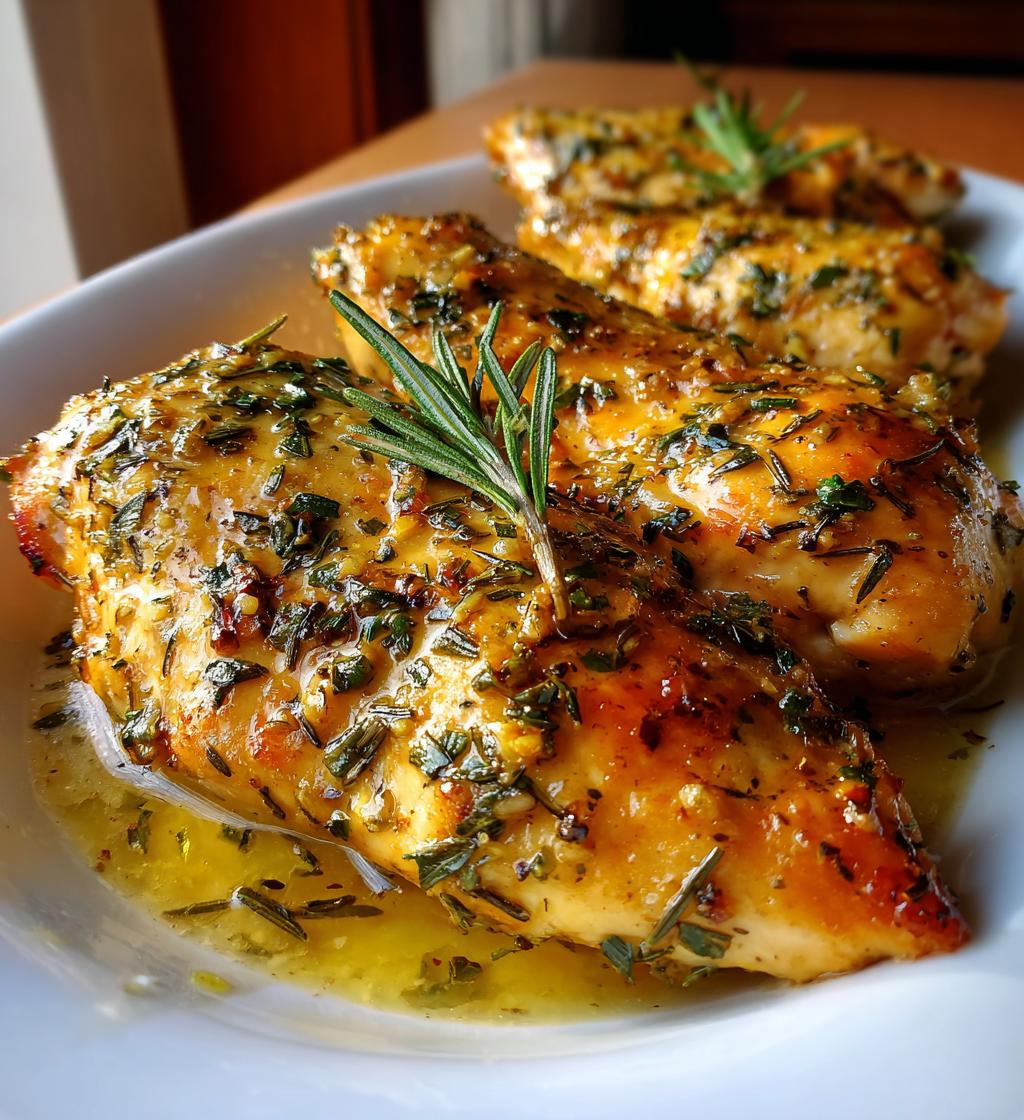 lemon garlic rosemary chicken - detail 1