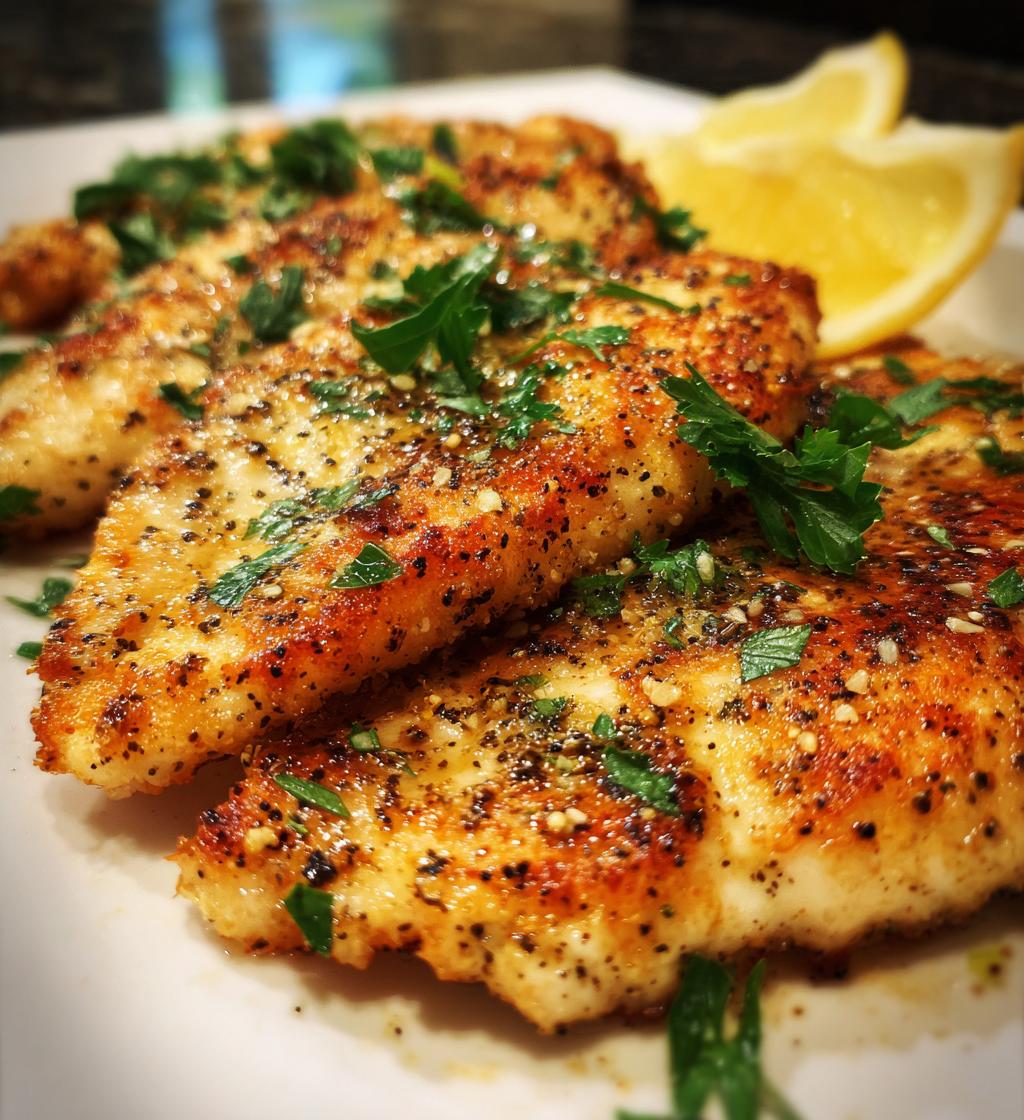 lemon pepper chicken cutlets