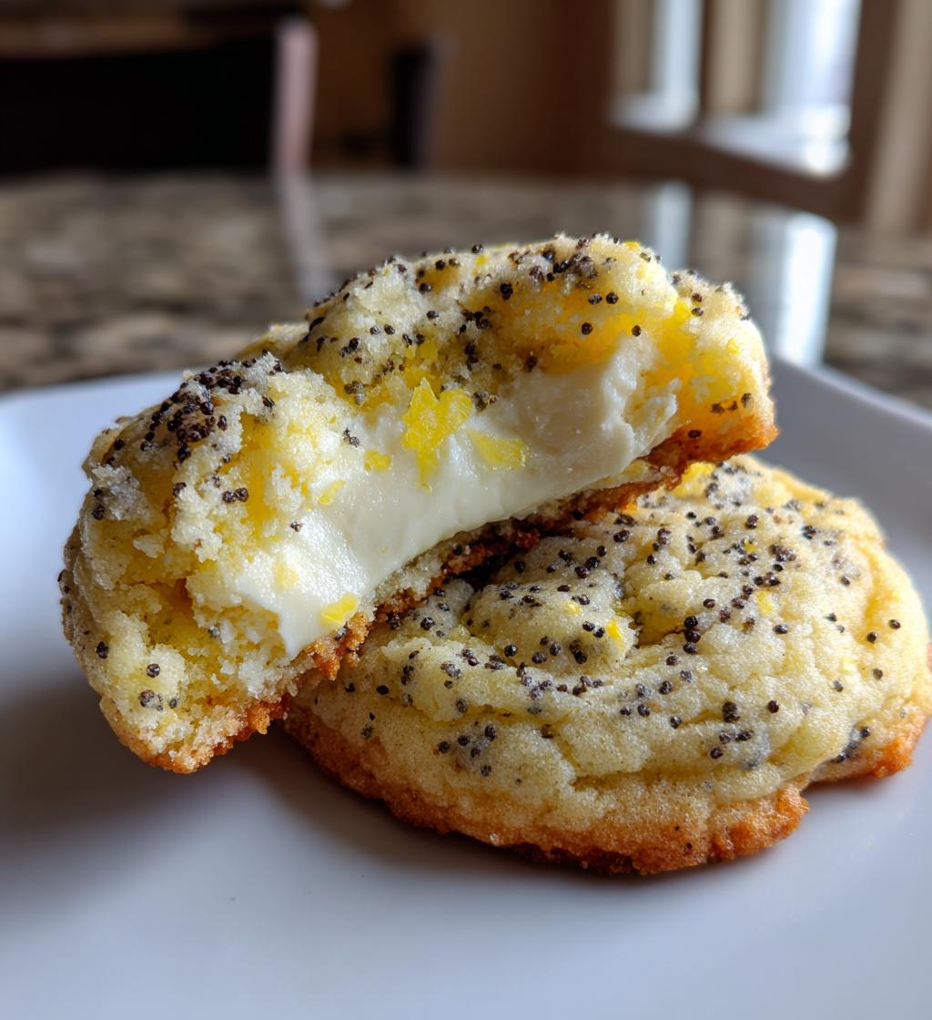 lemon poppy seed cheesecake cookies