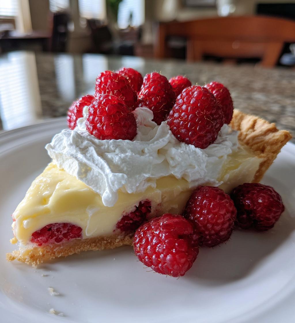 lemon raspberry layered pie