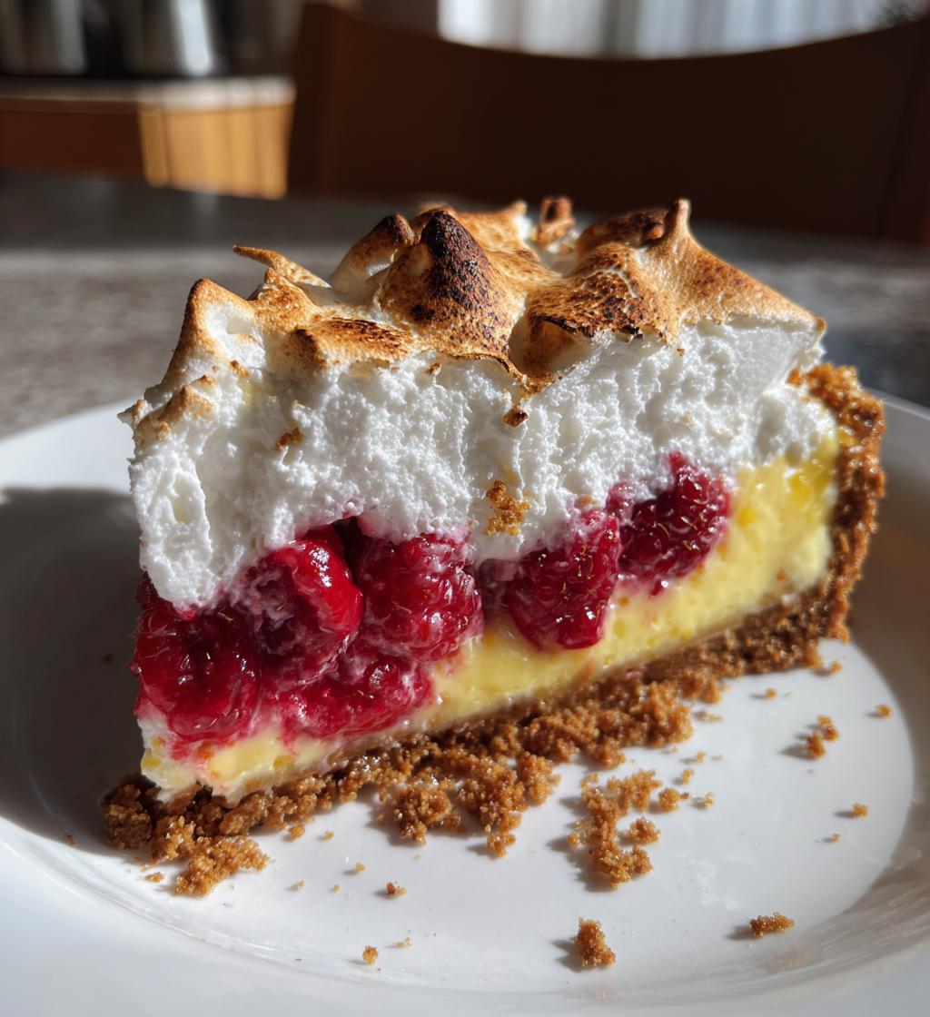 lemon raspberry meringue cheesecake