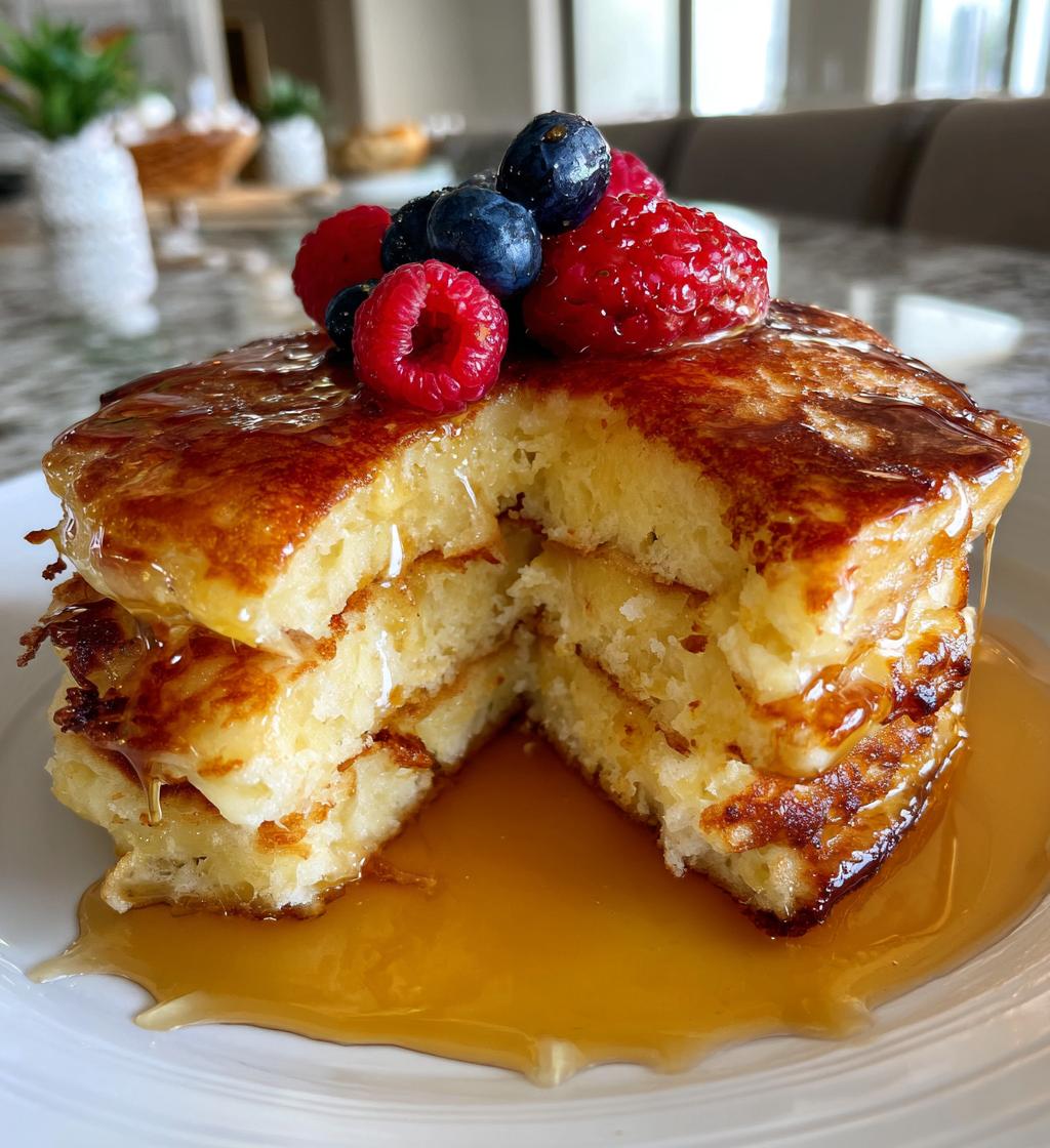 lemon ricotta pancakes - detail 1