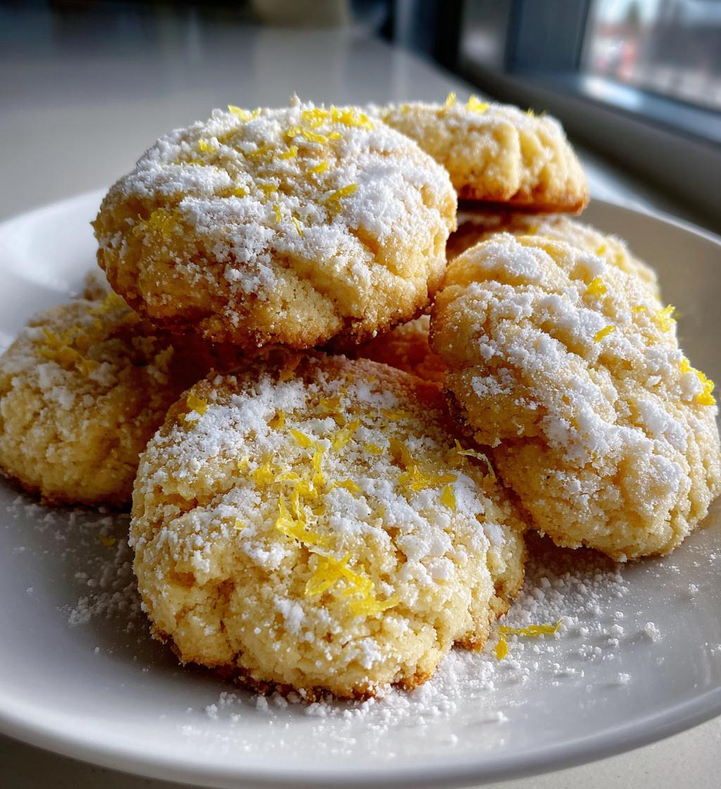 lemon shortbread cookies