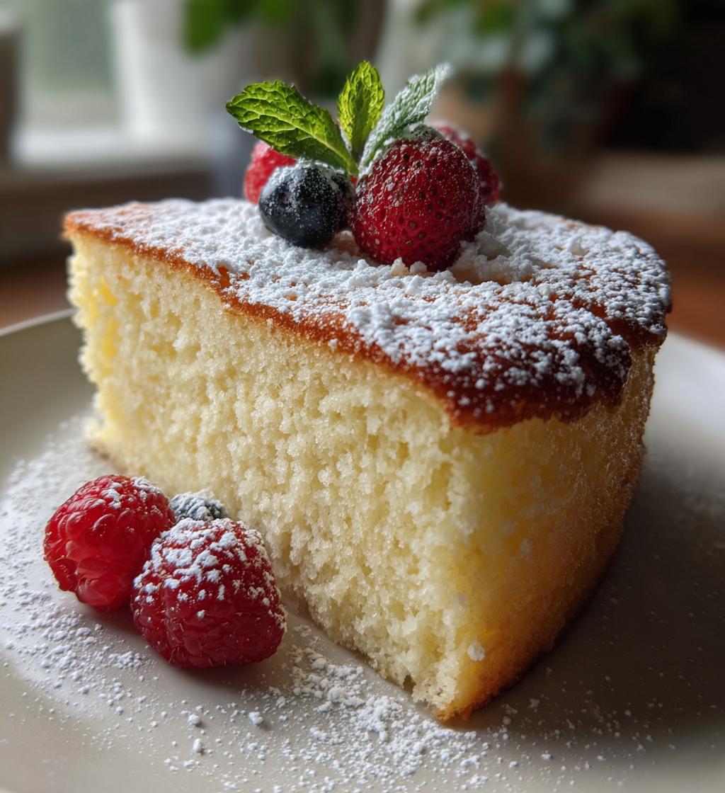 light fluffy yogurt cloud cake