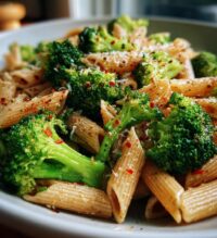 light healthy broccoli pasta