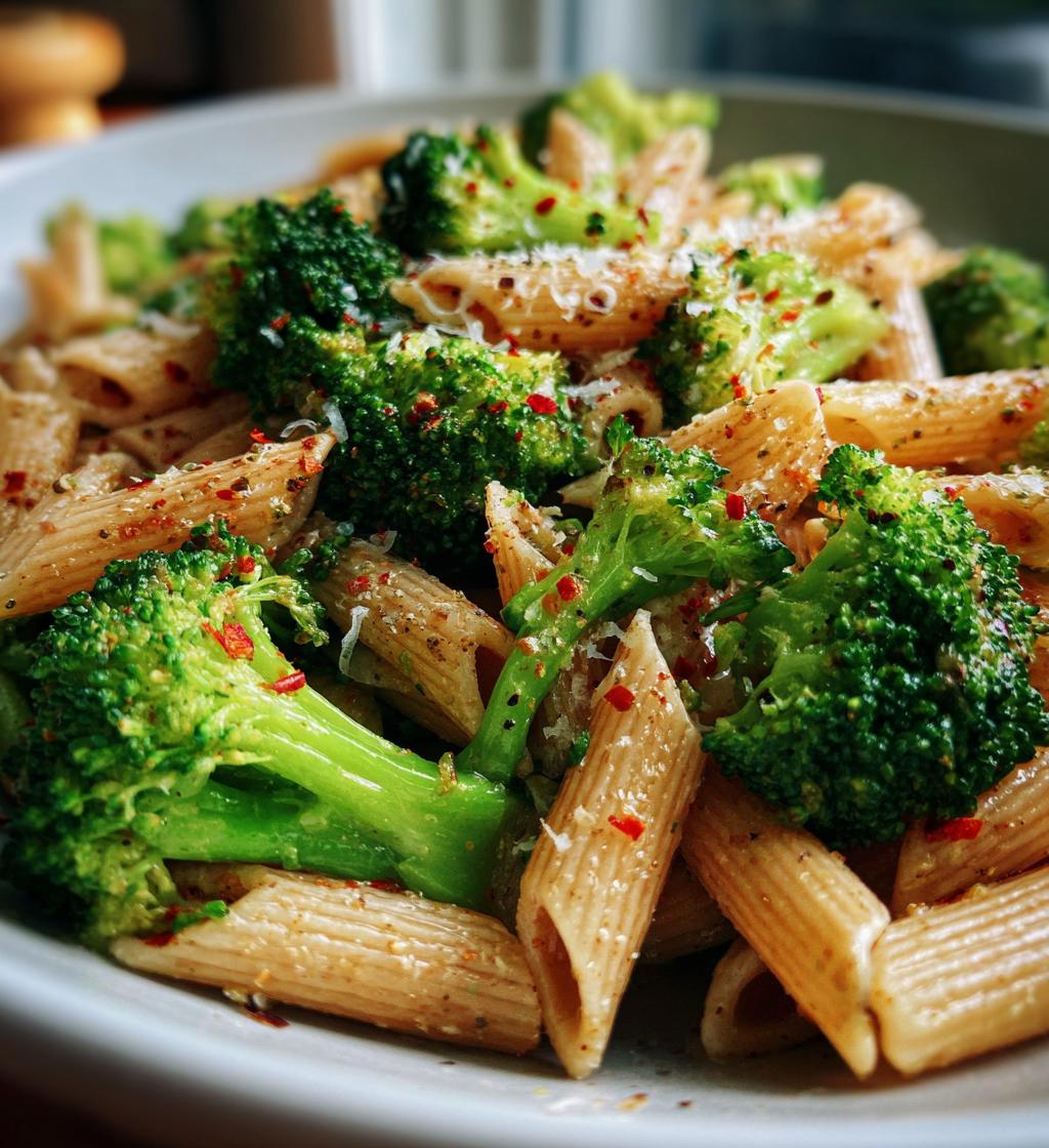 light healthy broccoli pasta