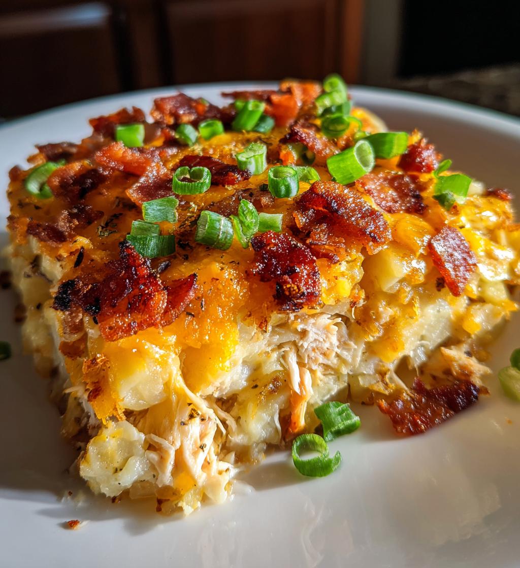 loaded potato ranch chicken casserole