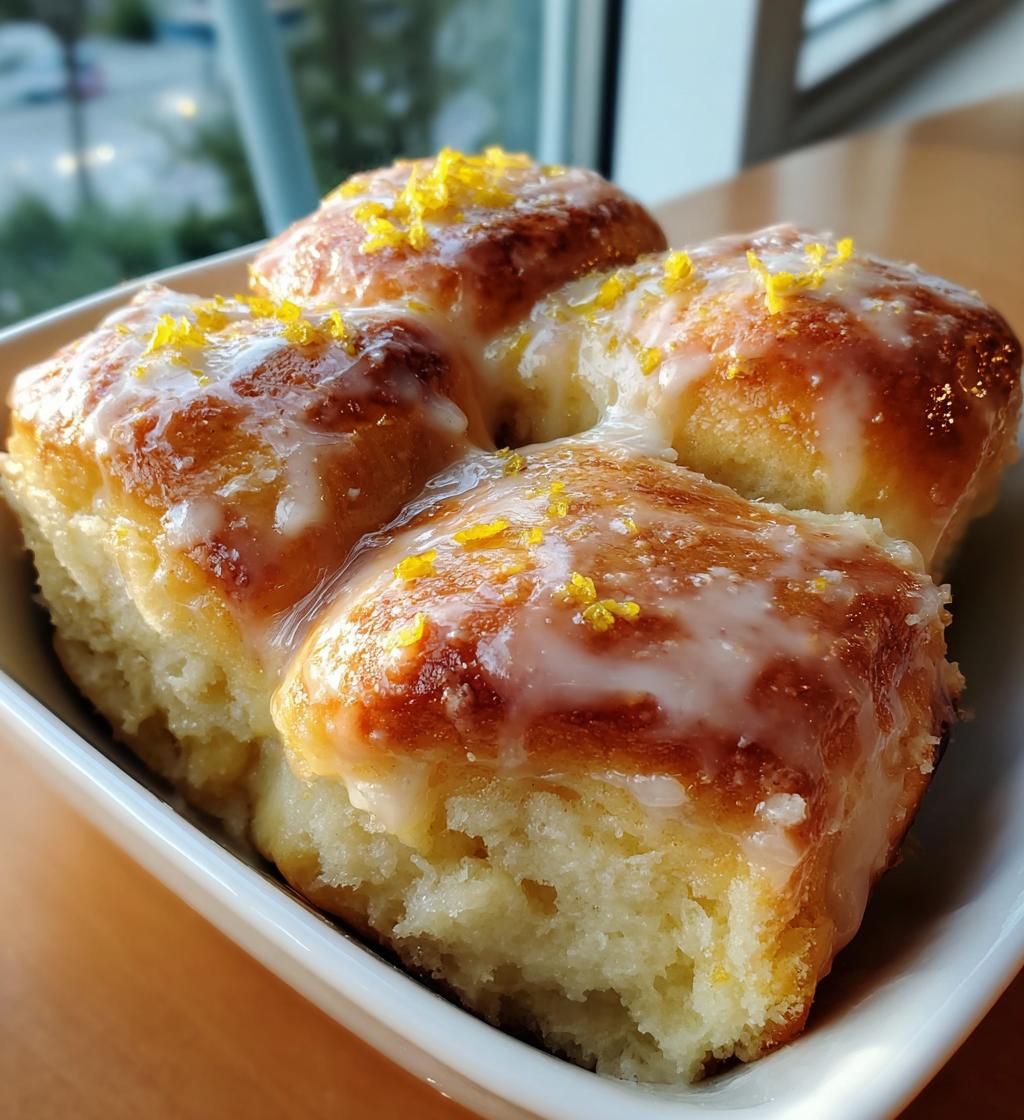 lusciously soft lemon rolls - detail 1