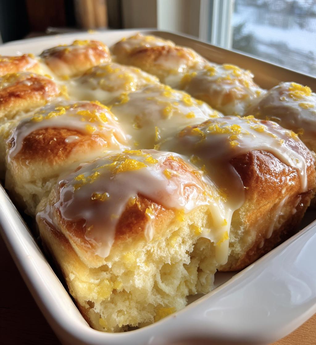 lusciously soft lemon rolls