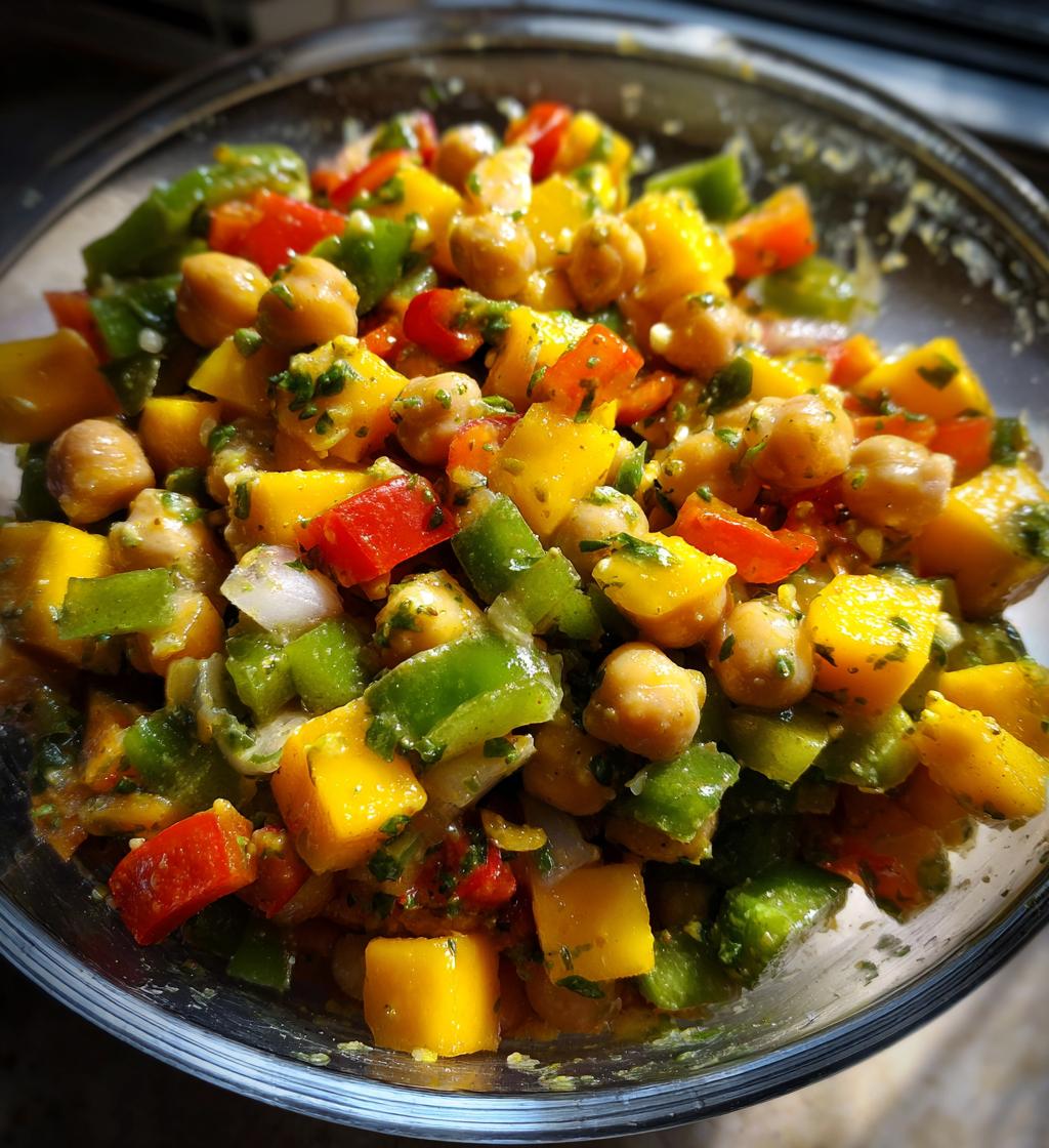 mango chickpea salad