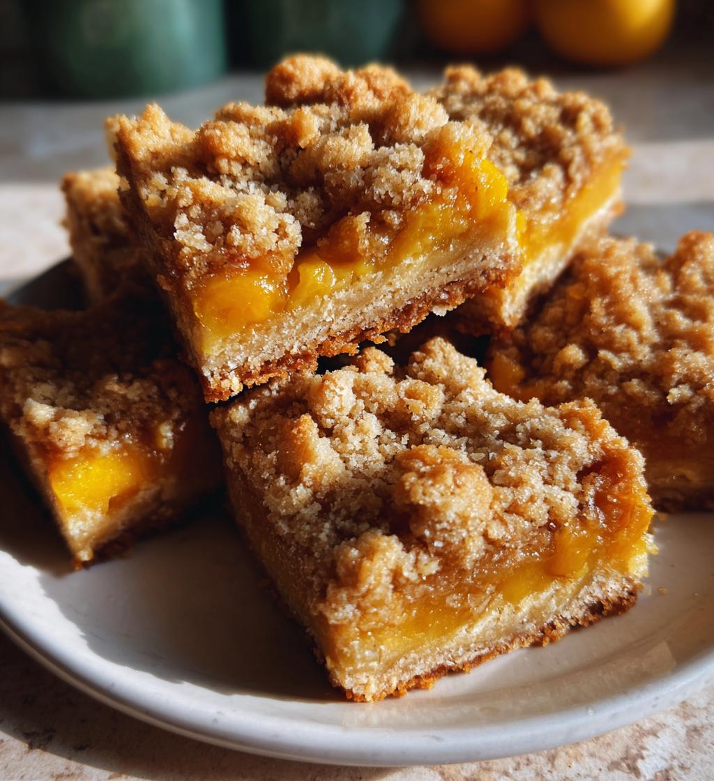 mango crumb bars - detail 1