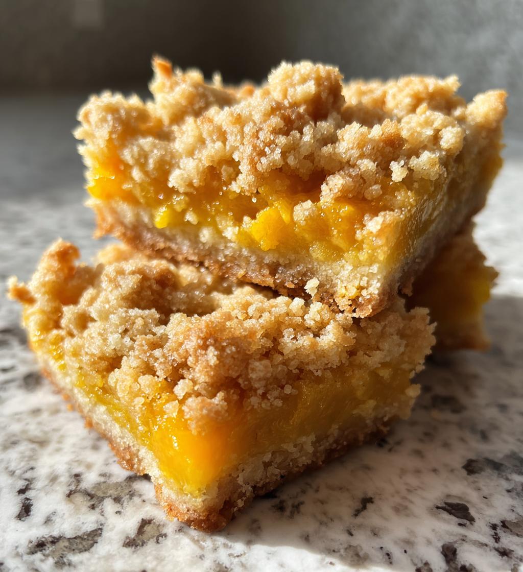 mango crumb bars