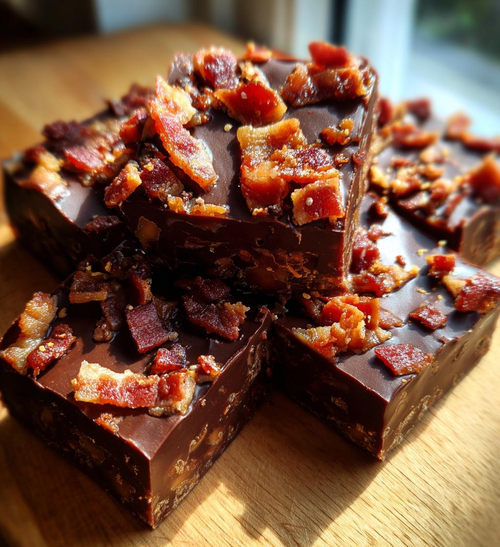 maple bacon fudge - detail 1