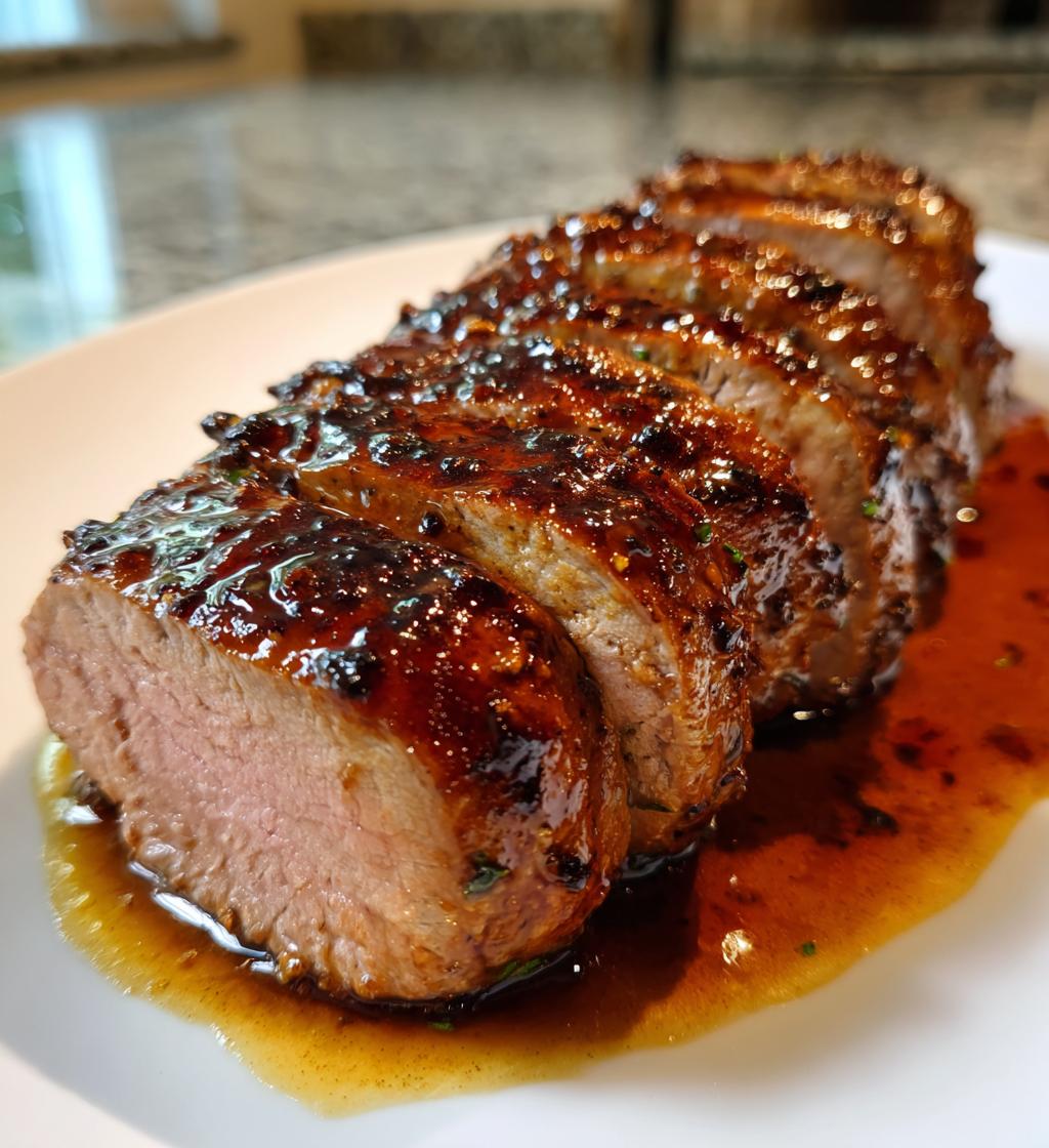 maple bourbon glazed pork tenderloin