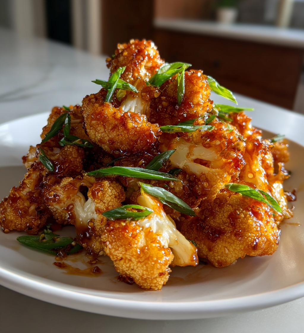 maple sriracha cauliflower bliss