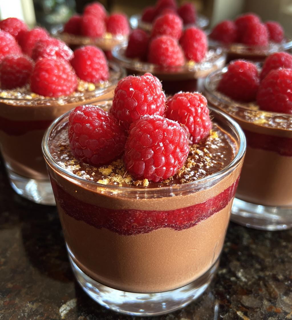 marry me no bake raspberry chocolate mousse cups
