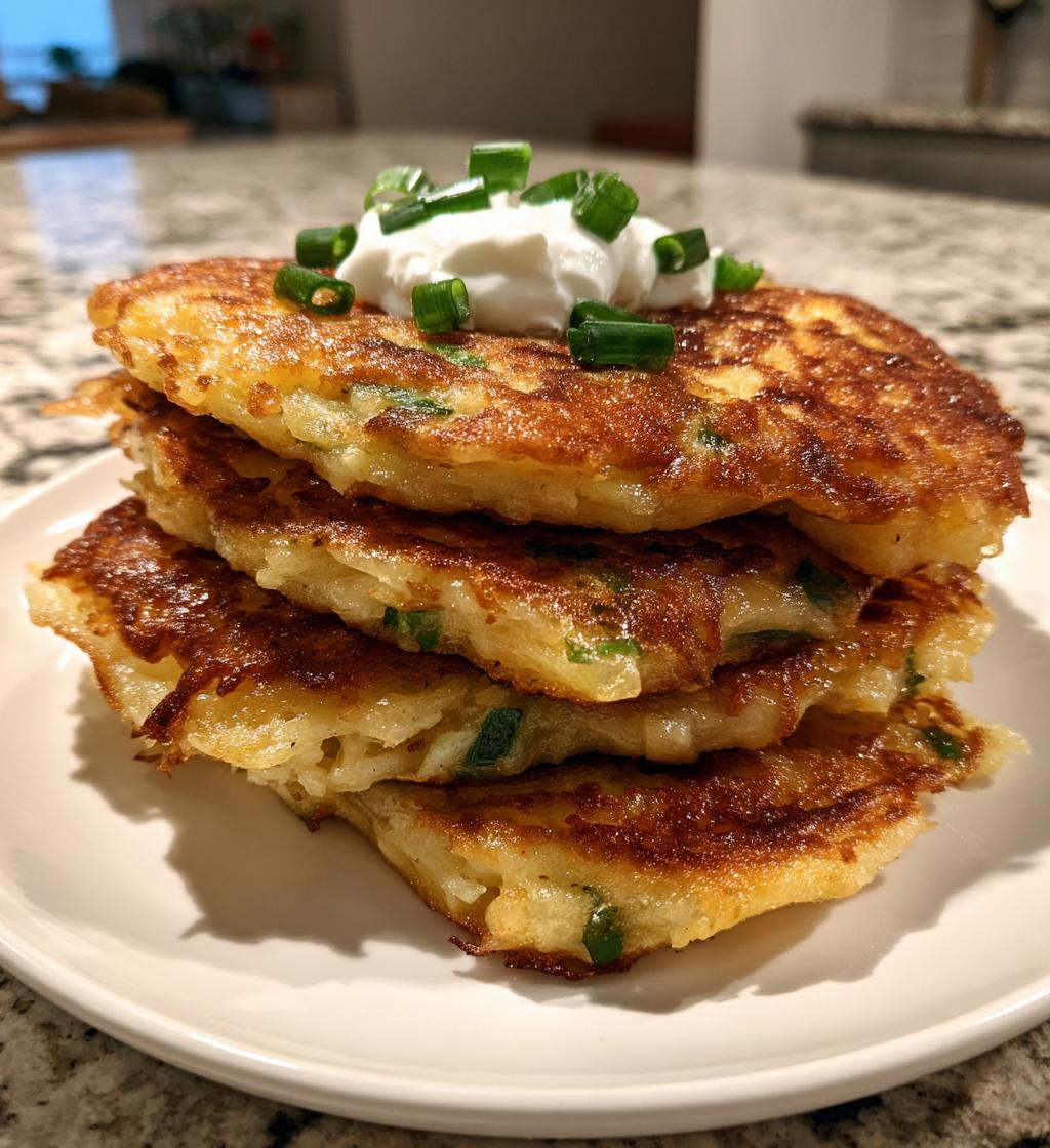 mashed potato pancakes - detail 1
