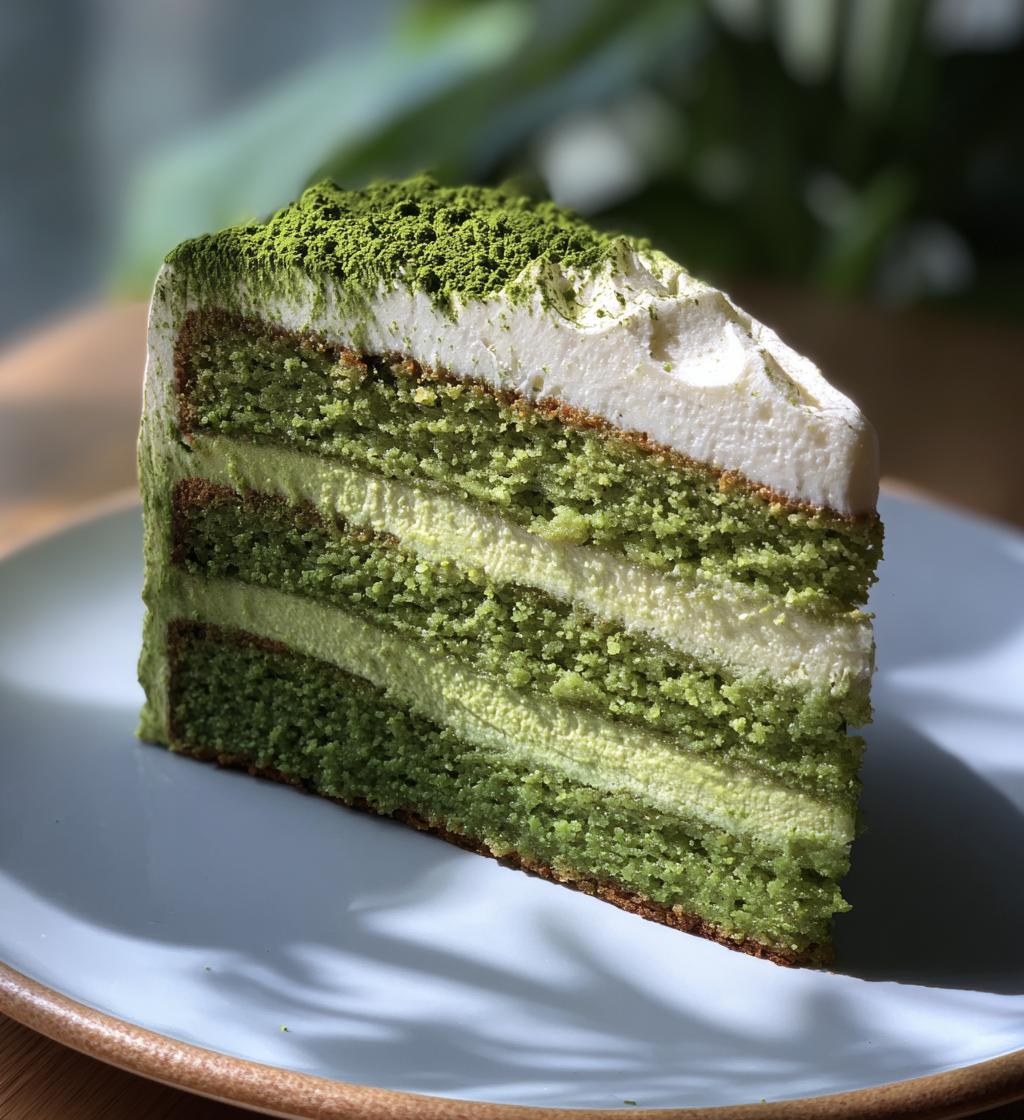 matcha dream cake - detail 1