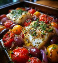 mediterranean baked cod