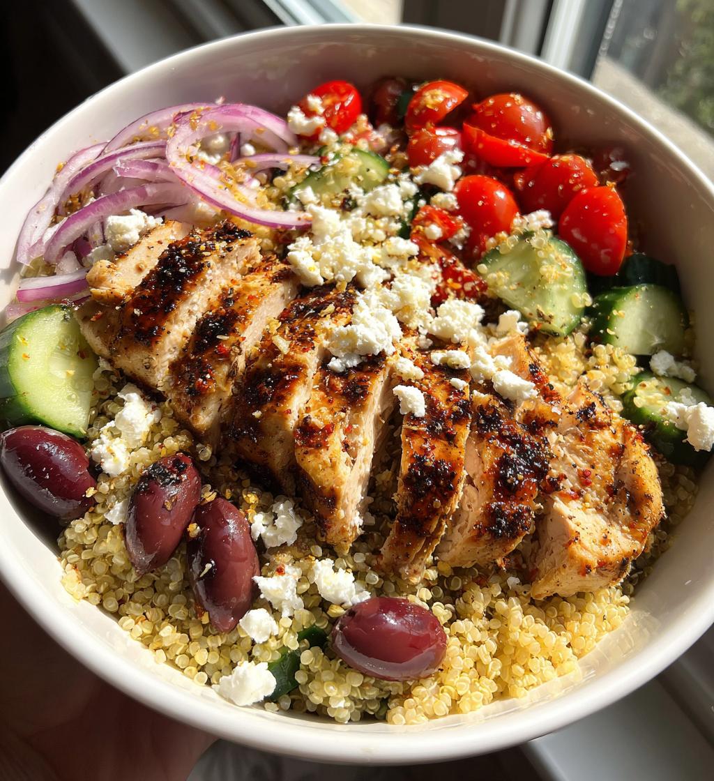 mediterranean chicken bowl
