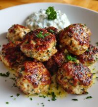 mediterranean chicken meatballs
