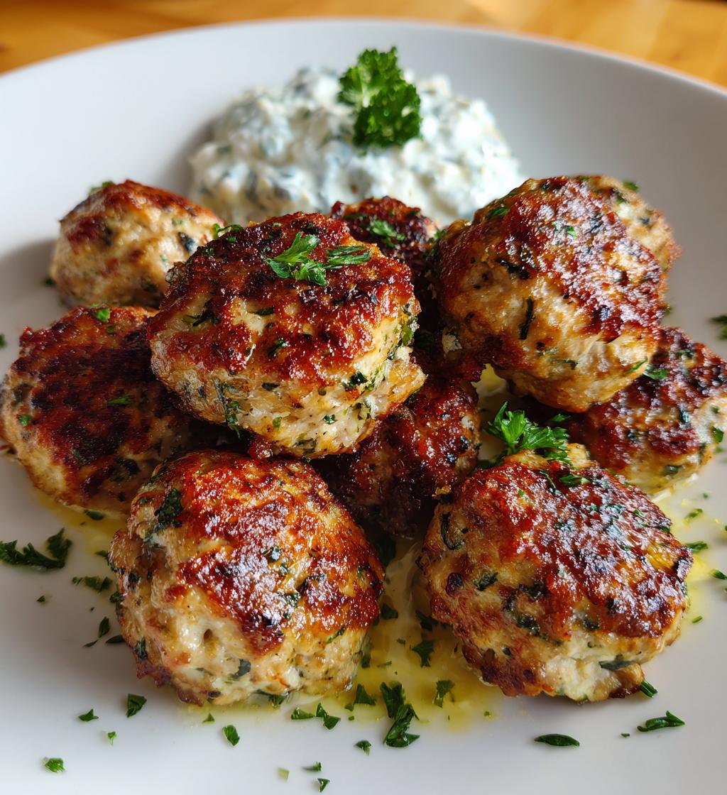 mediterranean chicken meatballs