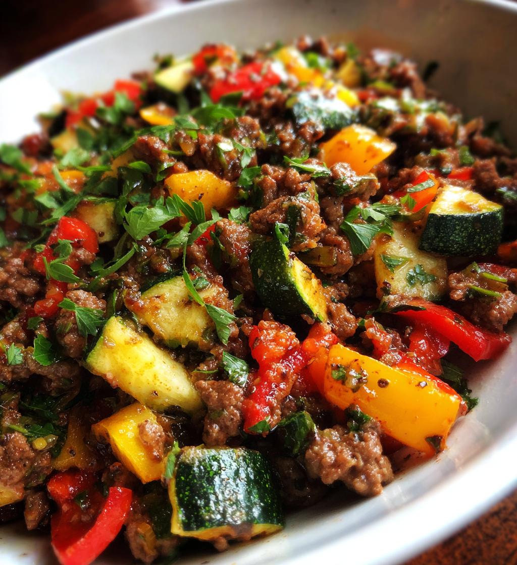 mediterranean ground beef stir fry recipe