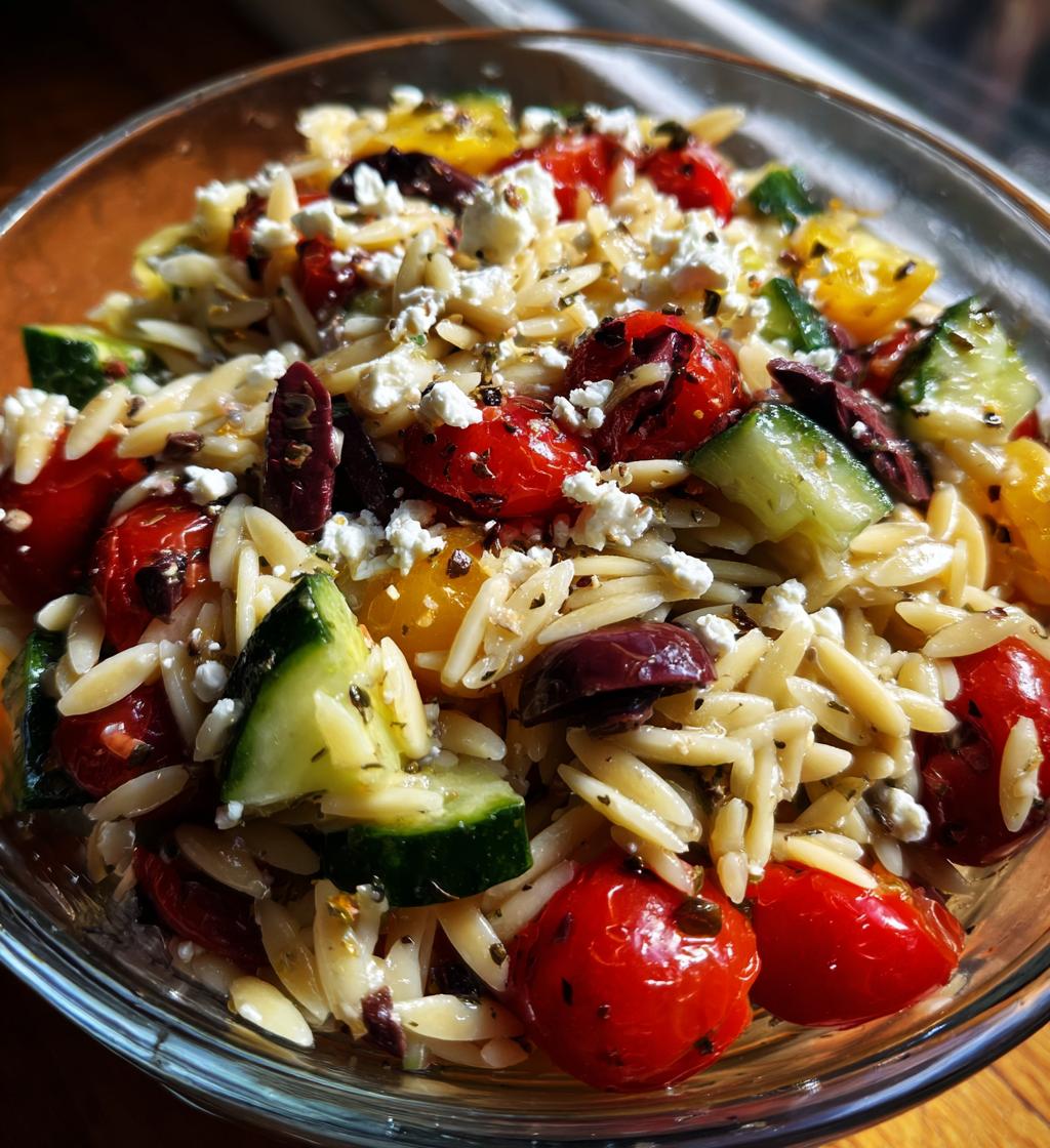 mediterranean orzo pasta salad