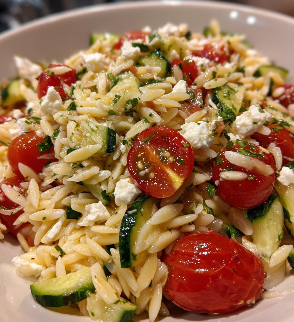 mediterranean orzo pasta salad