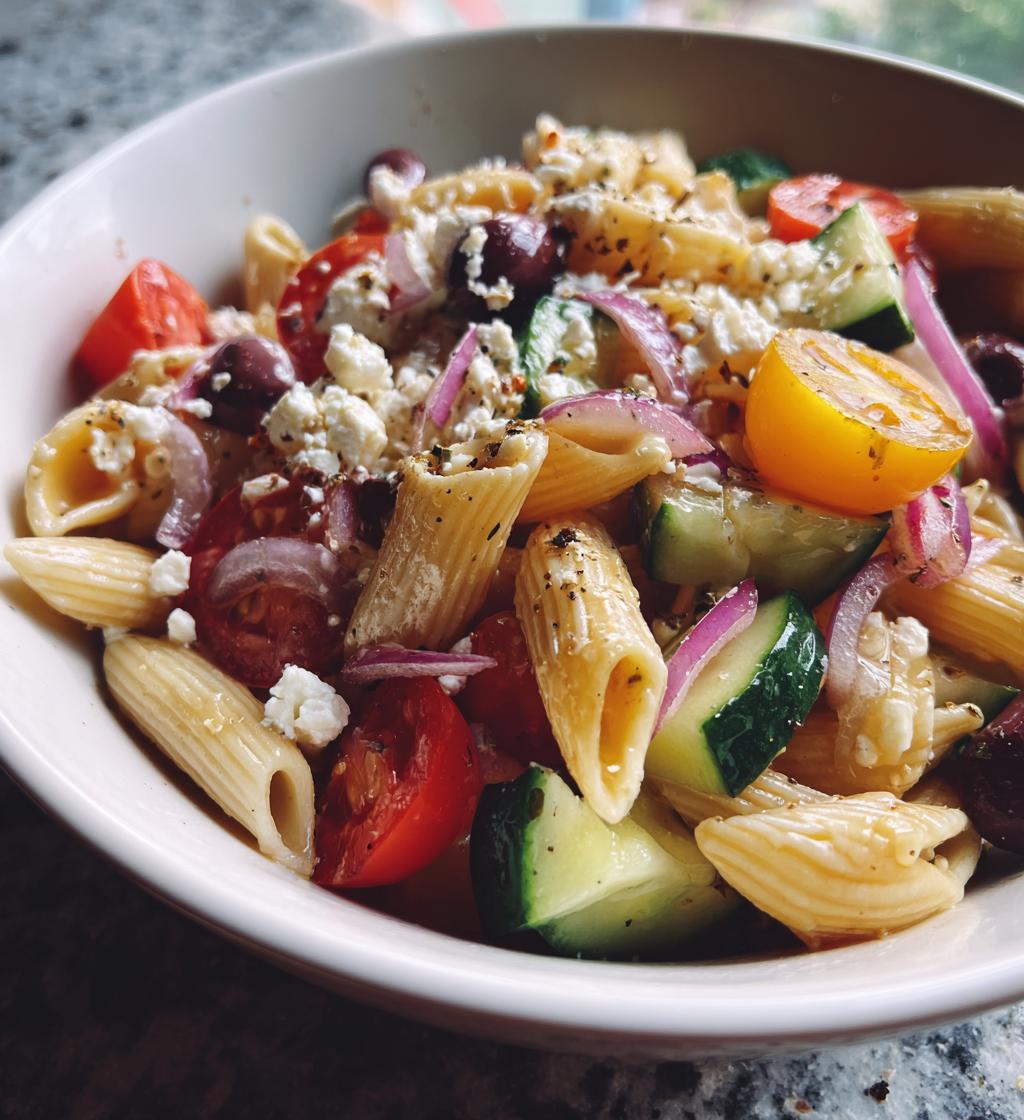 mediterranean pasta salad - detail 1