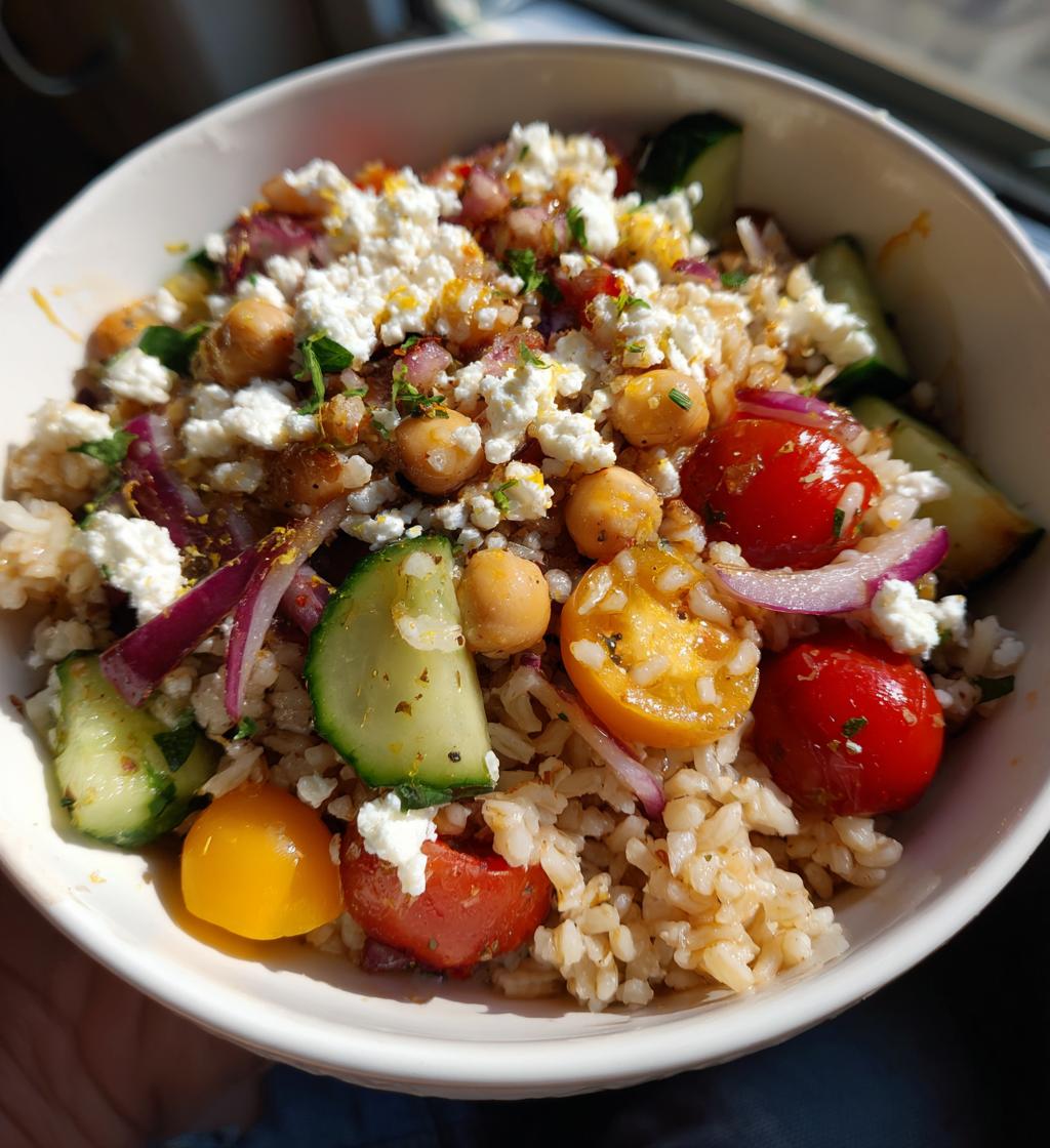 mediterranean rice bowl - detail 1