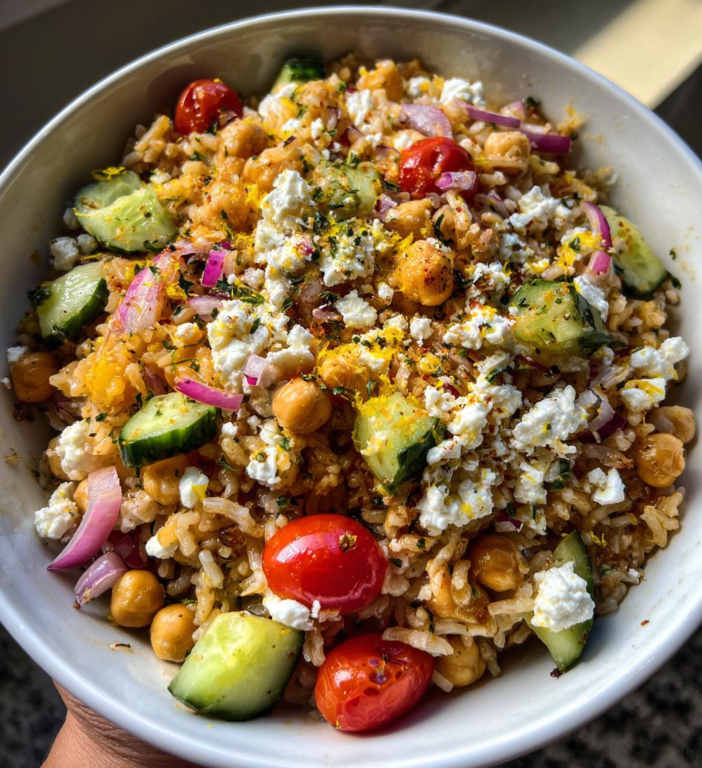 mediterranean rice bowl