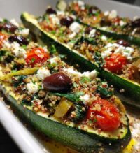 mediterranean stuffed zucchini