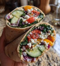 mediterranean veggie wraps