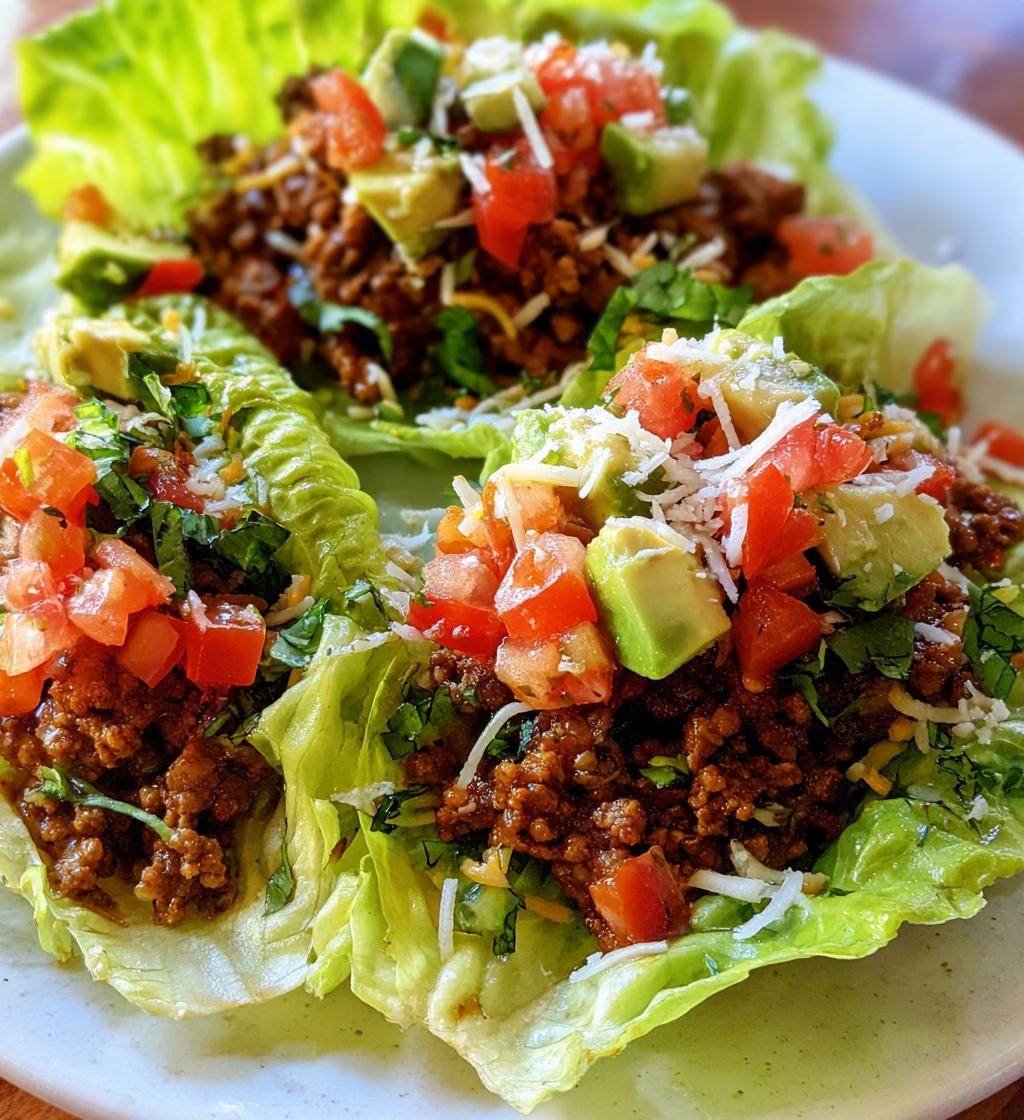 mexican ground beef lettuce wraps