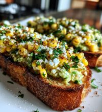 mexican street corn avocado toast