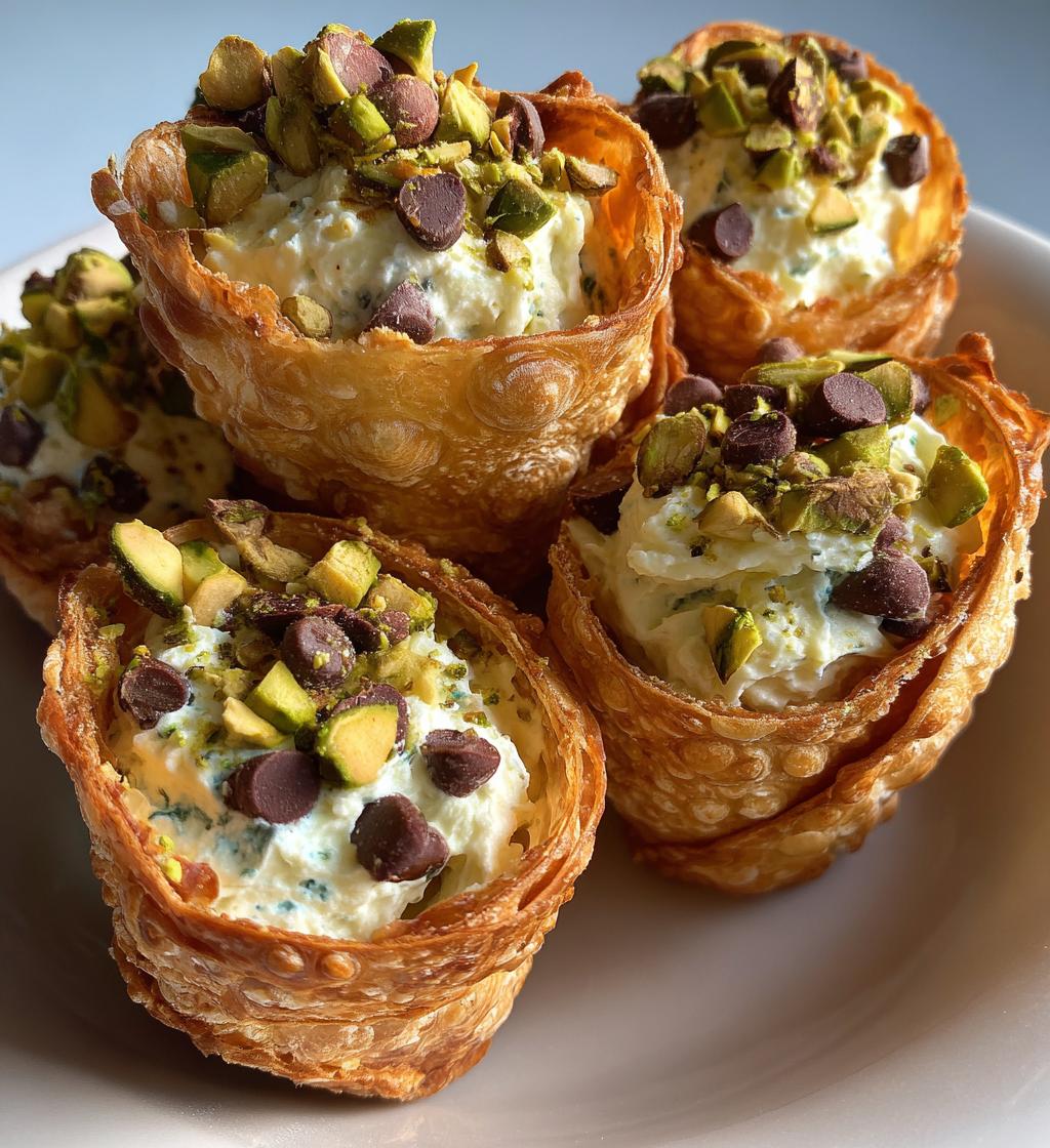 mini cannoli cups - detail 1